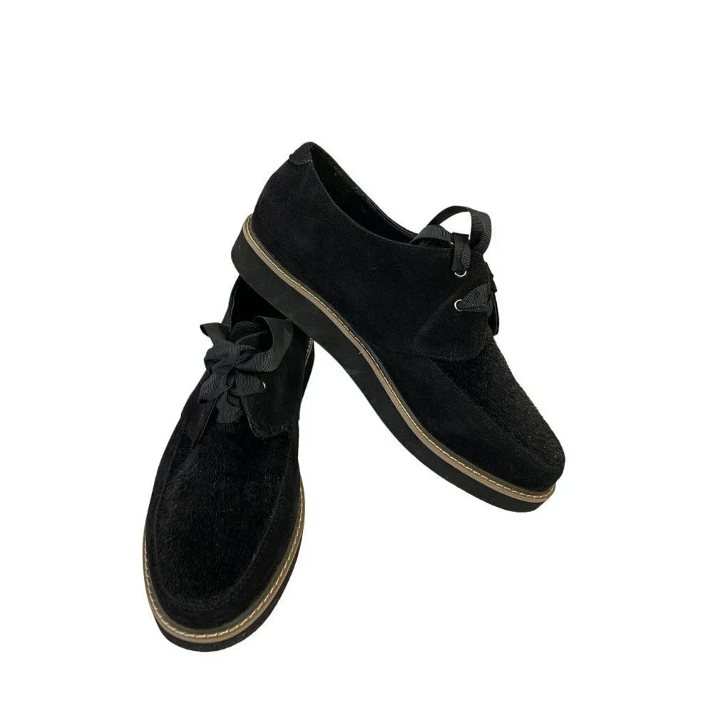 Arizona Jeans Women's Black Faux Fur Shoes - Picture 1 of 6